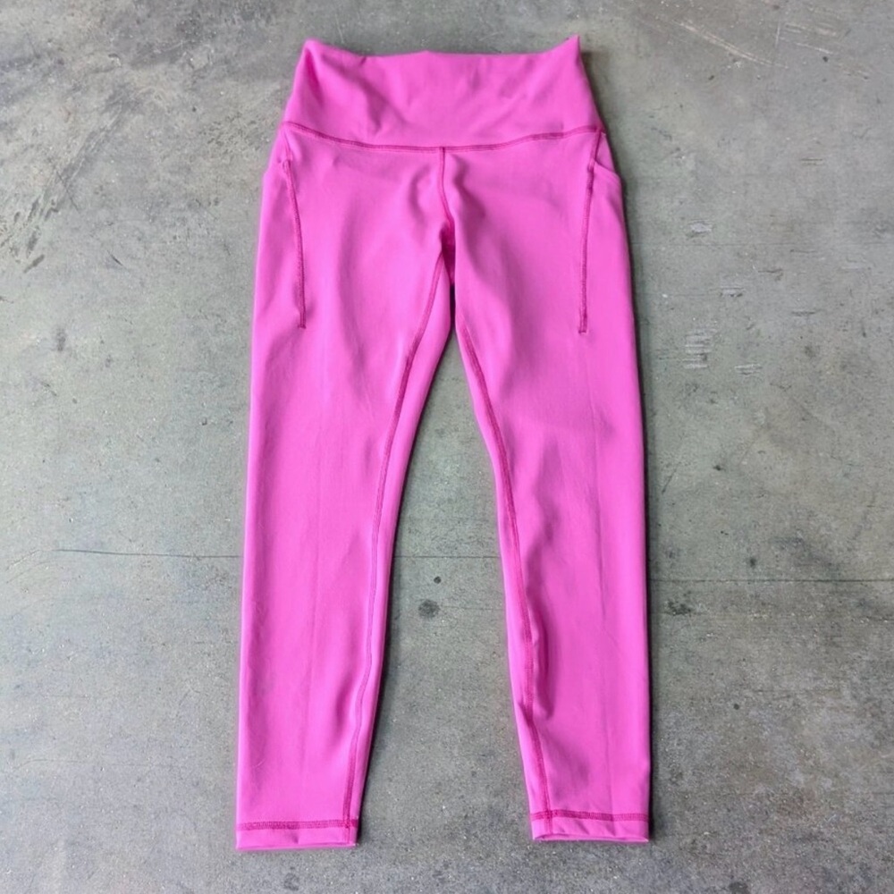 Lululemon Wunder Train High Rise Tight with Pockets 25" Moonlit Magenta size 8